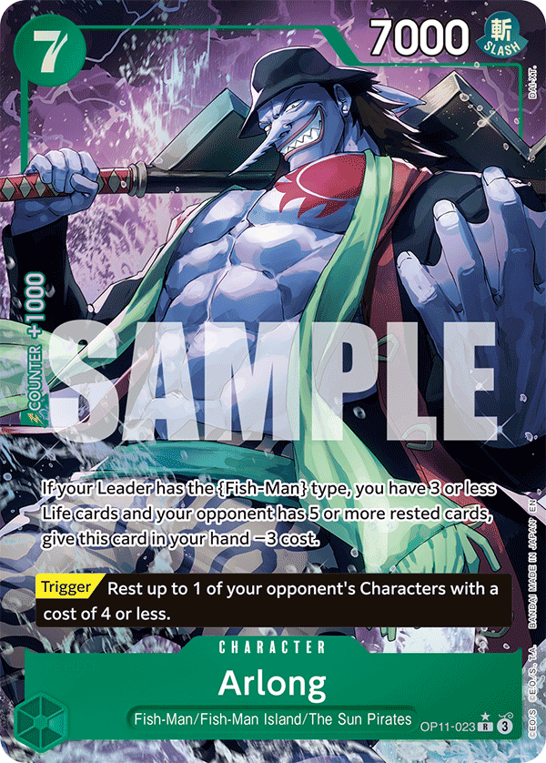 Arlong (Alternate Art) OP11-023_p1 One Piece TCG