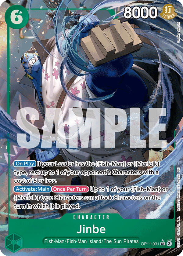 Jinbe (031) (Alternate Art) OP11-031_p1 One Piece TCG