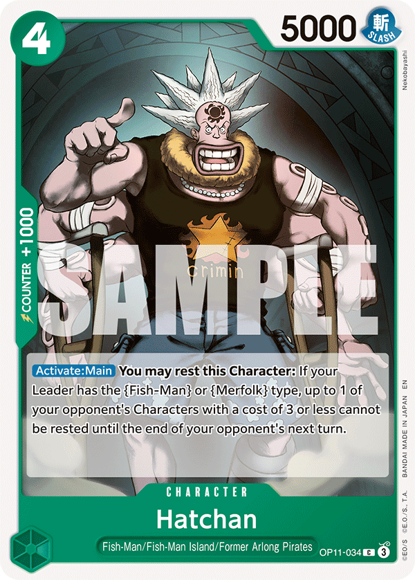 Hatchan OP11-034 One Piece TCG