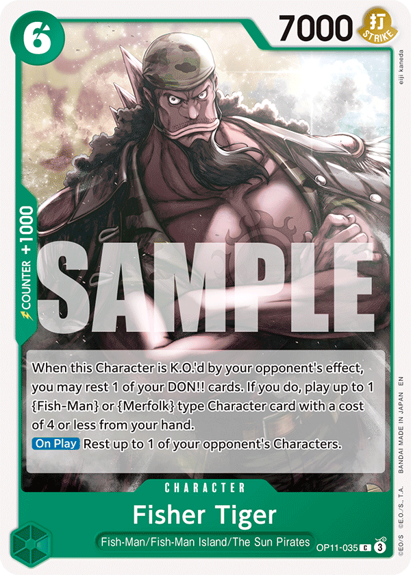 Fisher Tiger OP11-035 One Piece TCG