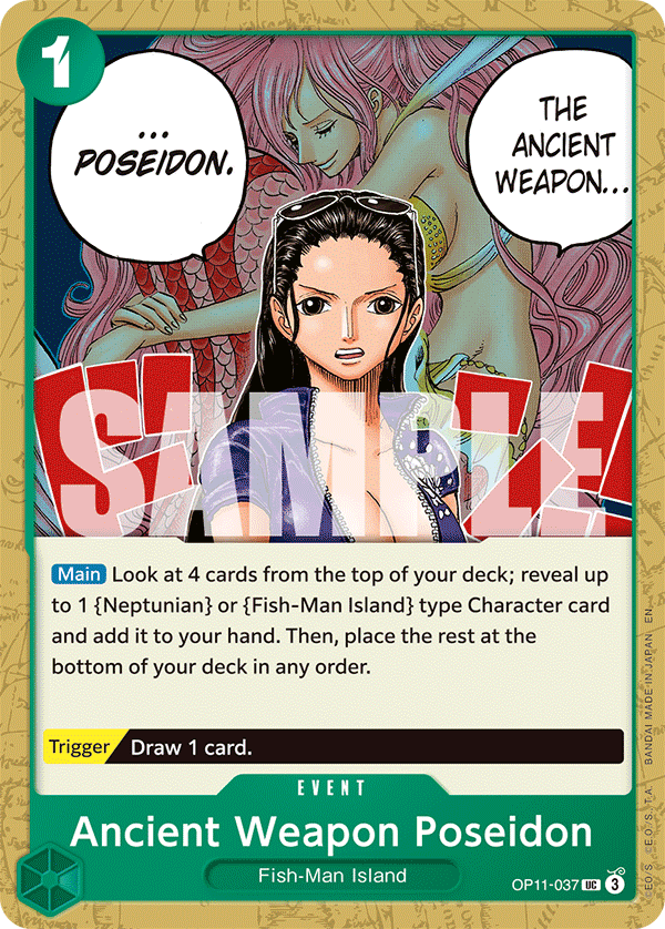 Ancient Weapon Poseidon OP11-037 One Piece TCG