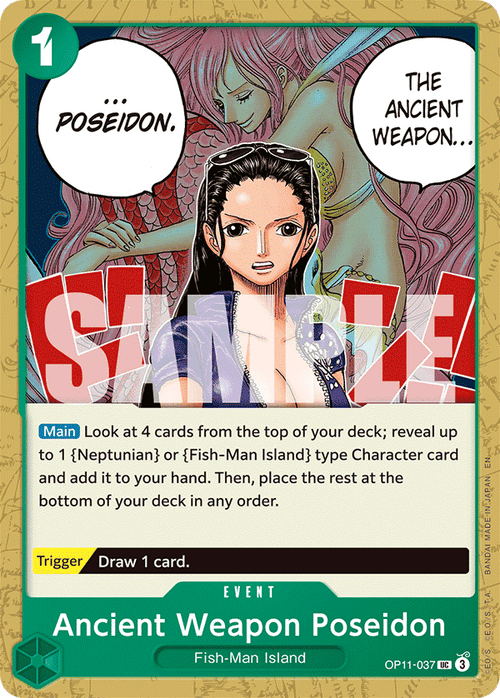 Ancient Weapon Poseidon OP11-037 One Piece TCG
