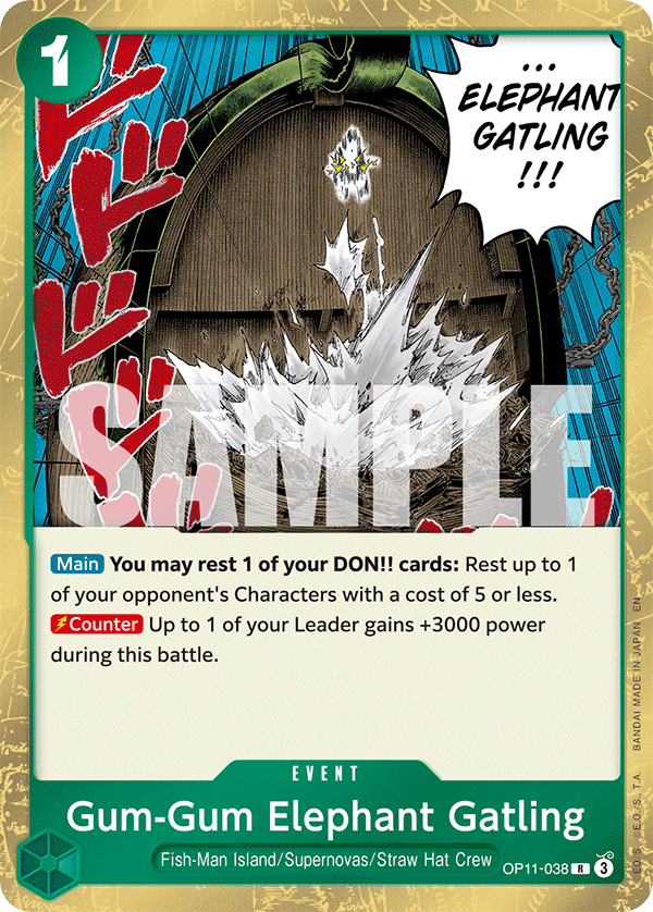 Gum-Gum Elephant Gatling OP11-038 One Piece TCG