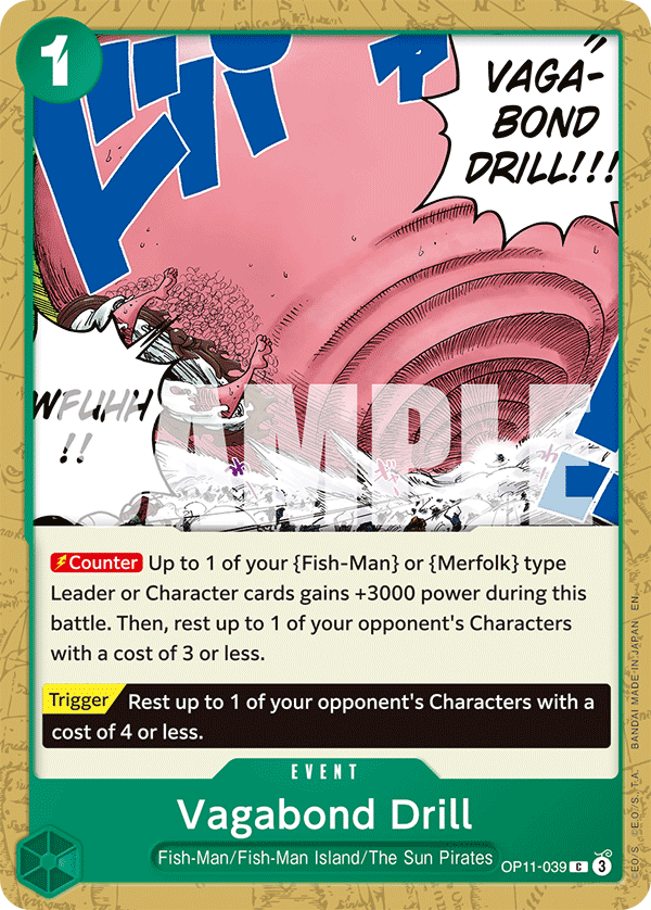 Vagabond Drill OP11-039 One Piece TCG