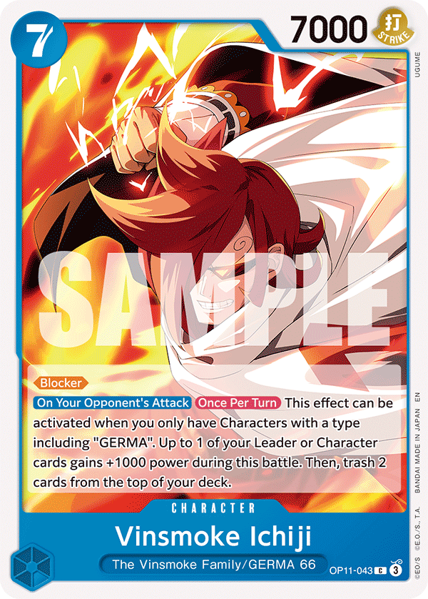 Vinsmoke Ichiji OP11-043 One Piece TCG