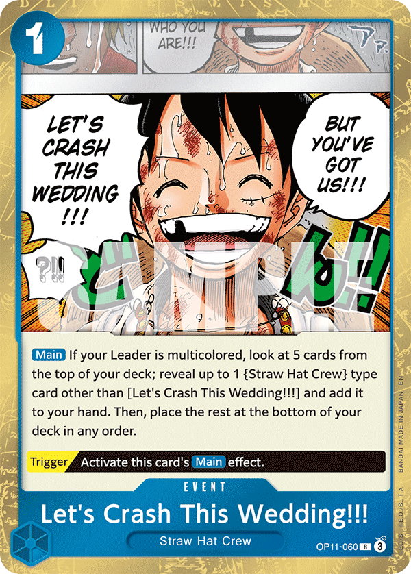 Let's Crash This Wedding!!! OP11-060 One Piece TCG
