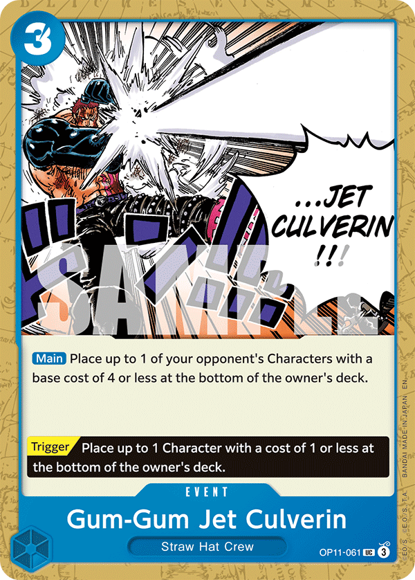 Gum-Gum Jet Culverin OP11-061 One Piece TCG