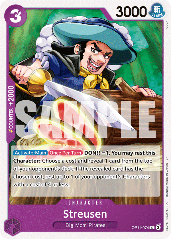 Streusen OP11-074 One Piece TCG