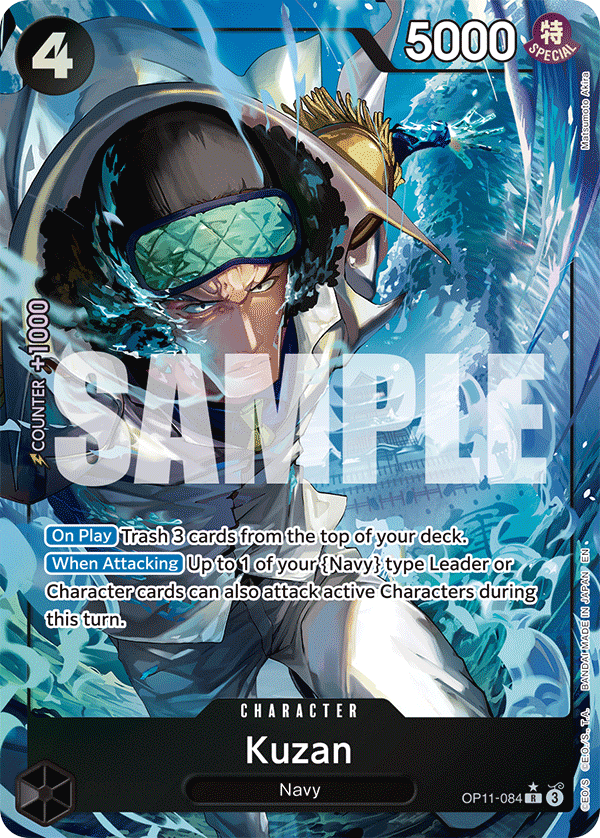 Kuzan (Alternate Art) OP11-084_p1 One Piece TCG
