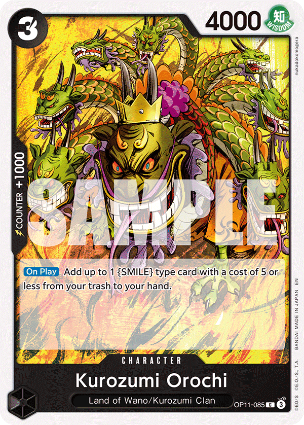 Kurozumi Orochi OP11-085 One Piece TCG