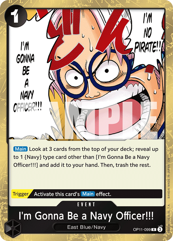 I'm Gonna Be a Navy Officer!!! OP11-099 One Piece TCG