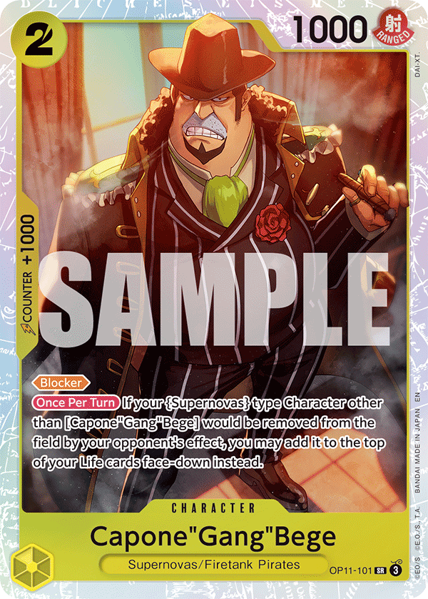 Capone"Gang"Bege (101) OP11-101 One Piece TCG