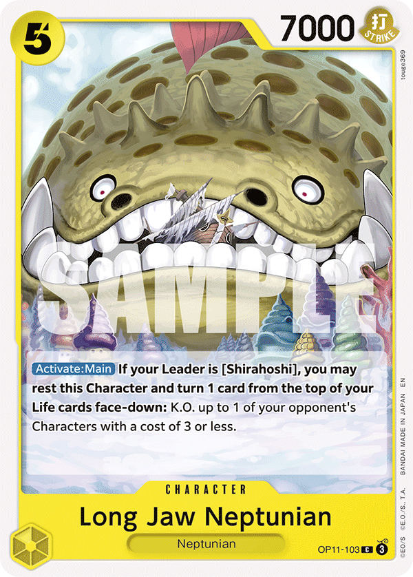 Long-Jaw Neptunian OP11-103 One Piece TCG