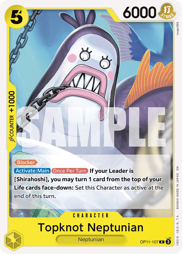 Topknot Neptunian OP11-107 One Piece TCG