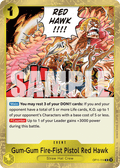 Gum-Gum Fire-Fist Pistol Red Hawk OP11-114 One Piece TCG