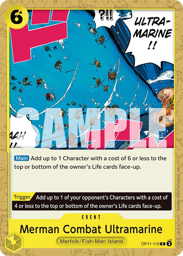 Merman Combat Ultramarine OP11-116 One Piece TCG