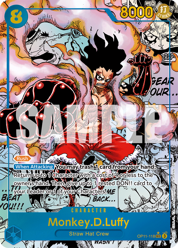 Monkey.D.Luffy (118) (Manga) OP11-118_p2 One Piece TCG