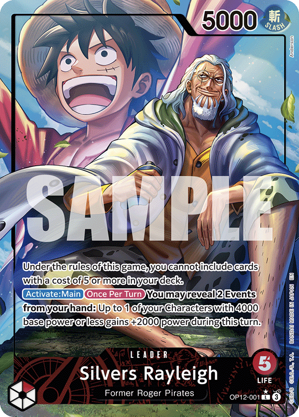 Silvers Rayleigh (Alternate Art) OP12-001_p1 One Piece TCG