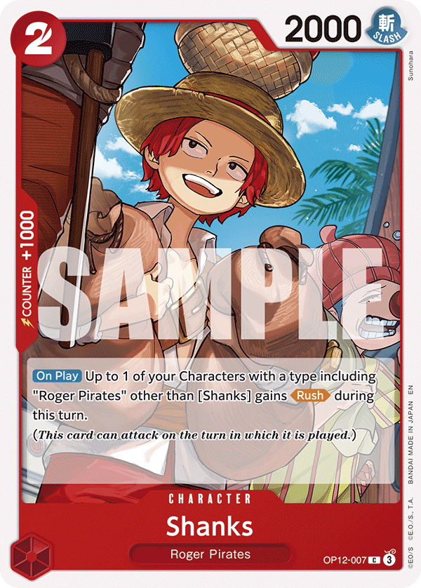 Shanks (007) OP12-007 One Piece TCG