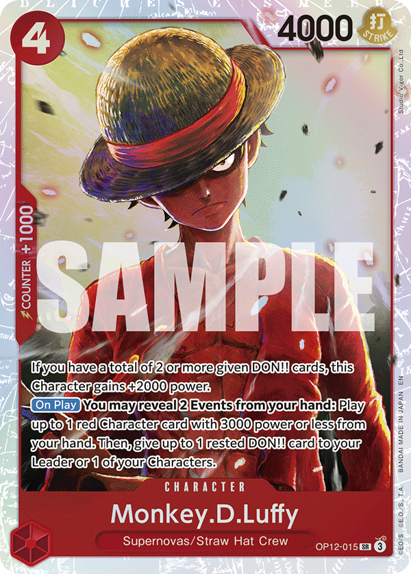 Monkey.D.Luffy OP12-015 One Piece TCG