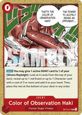 Color of Observation Haki OP12-017 One Piece TCG