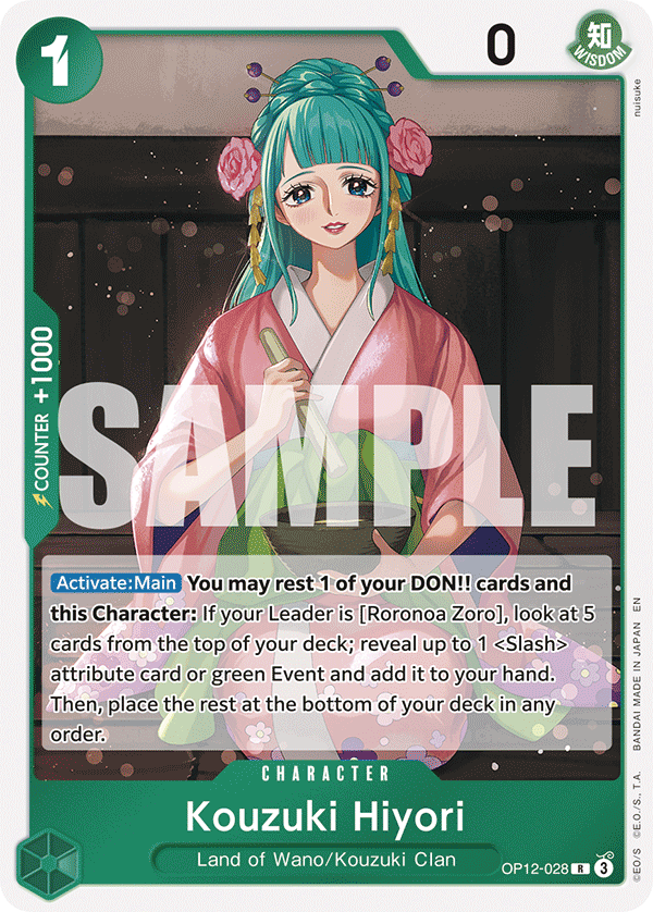 Kouzuki Hiyori OP12-028 One Piece TCG