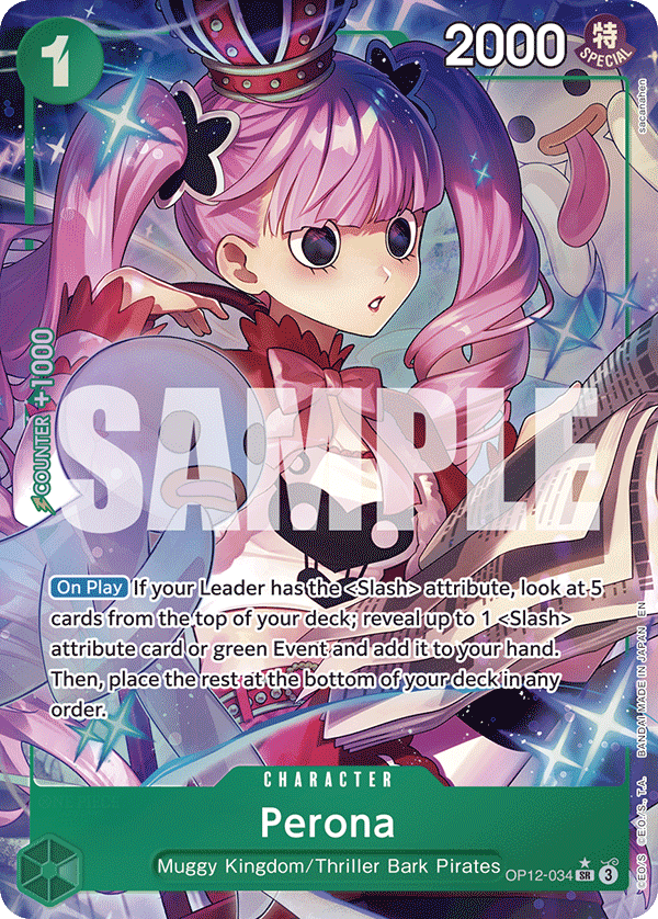Perona (Alternate Art) OP12-034_p1 One Piece TCG