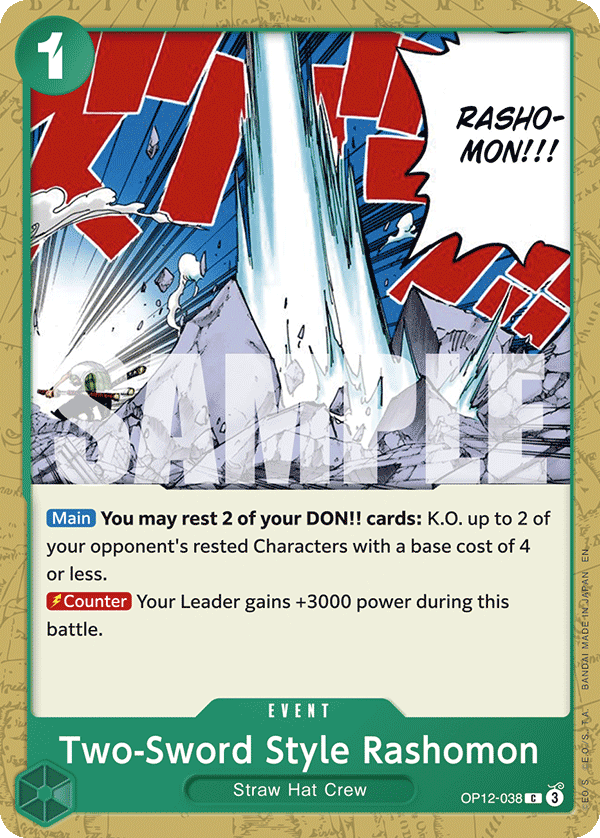 Two-Sword Style Rashomon OP12-038 One Piece TCG