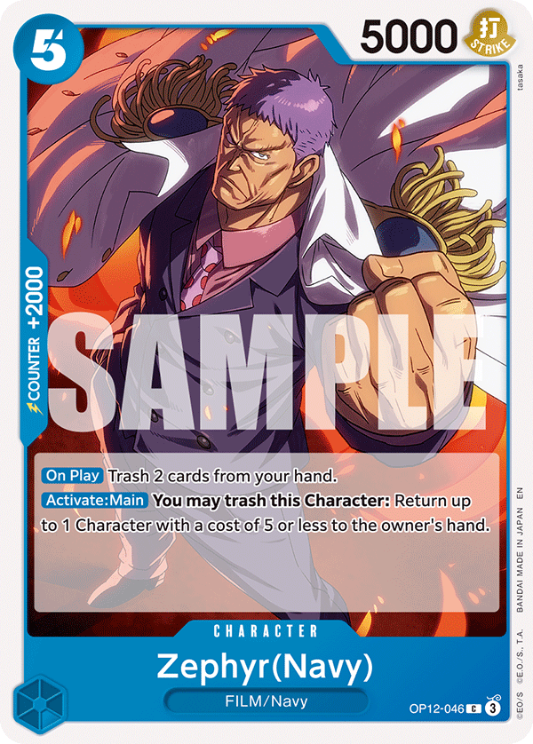 Zephyr(Navy) OP12-046_r1 One Piece TCG