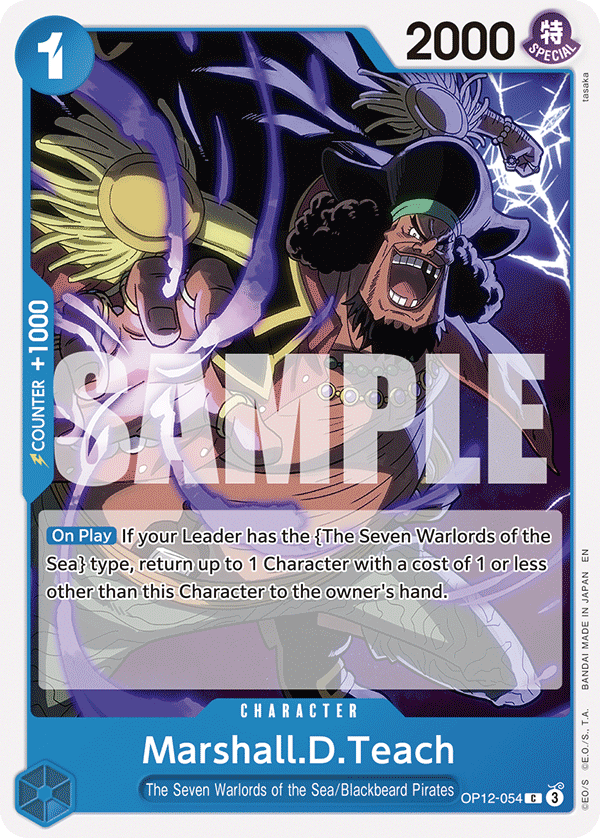 Marshall.D.Teach OP12-054 One Piece TCG
