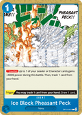 Ice Block Pheasant Peck OP12-057_r1 One Piece TCG