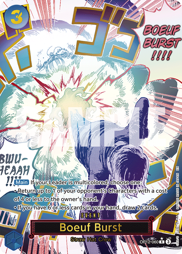 Boeuf Burst (Alternate Art) OP12-060_p1 One Piece TCG