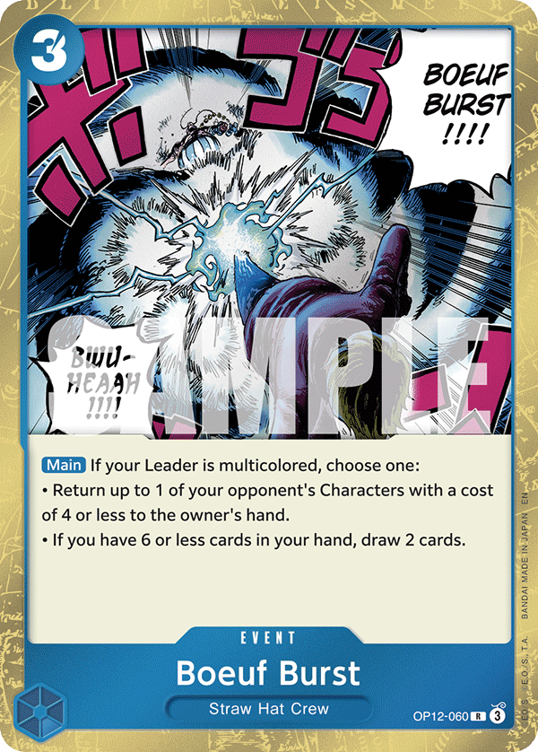 Boeuf Burst OP12-060 One Piece TCG