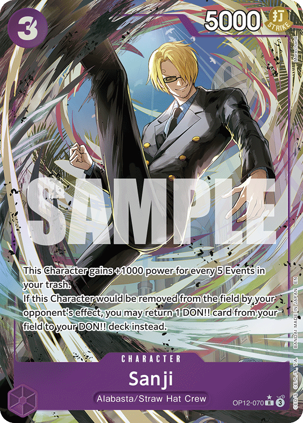 Sanji (070) (Alternate Art) OP12-070_p1 One Piece TCG