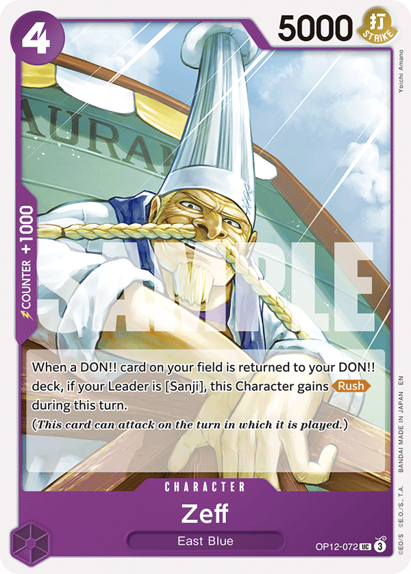 Zeff OP12-072 One Piece TCG