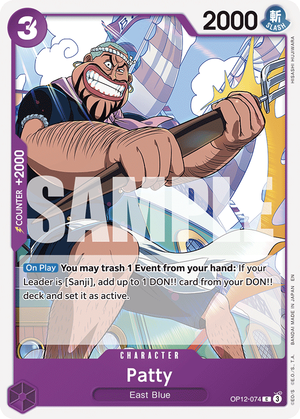 Patty OP12-074 One Piece TCG