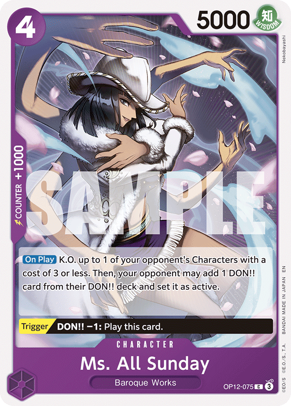 Ms. All Sunday OP12-075 One Piece TCG