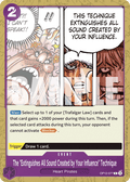 The "Extinguishes All Sound Created by Your Influence" Technique OP12-077 One Piece TCG