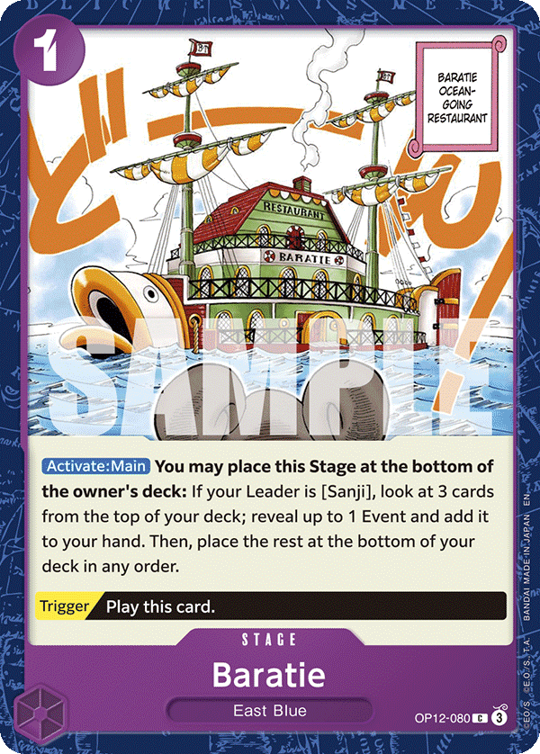 Baratie OP12-080 One Piece TCG