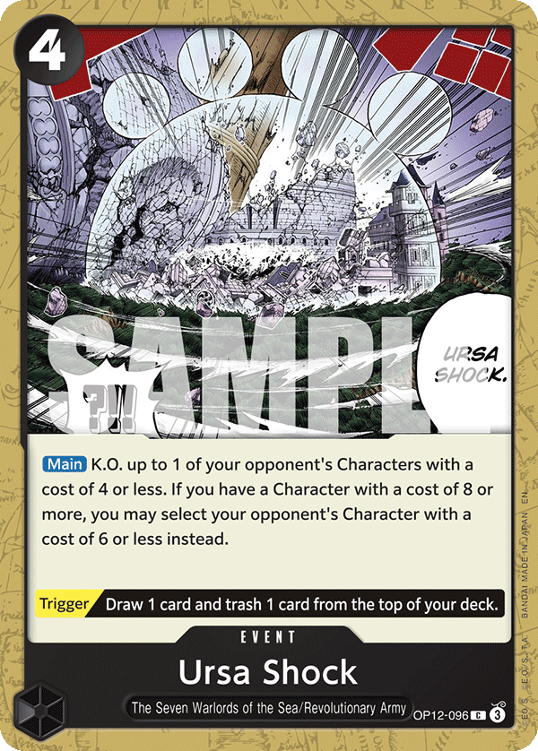 Ursa Shock OP12-096 One Piece TCG