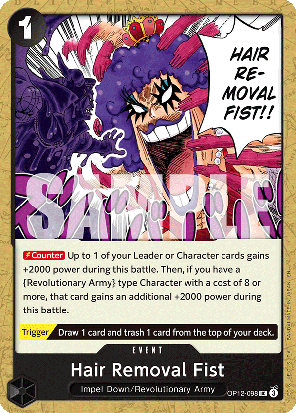 Hair Removal Fist OP12-098_r1 One Piece TCG