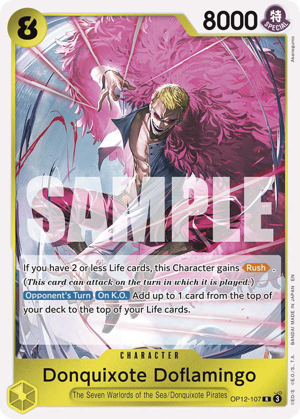 Donquixote Doflamingo OP12-107 One Piece TCG