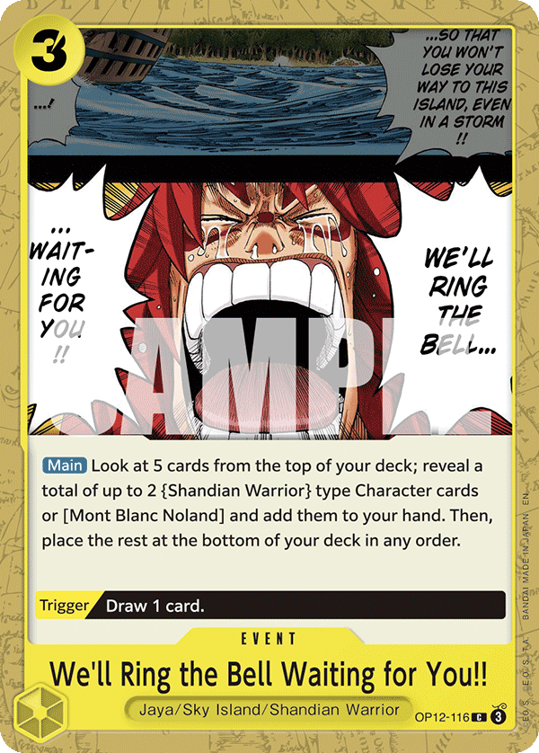 We'll Ring the Bell Waiting for You!! OP12-116 One Piece TCG