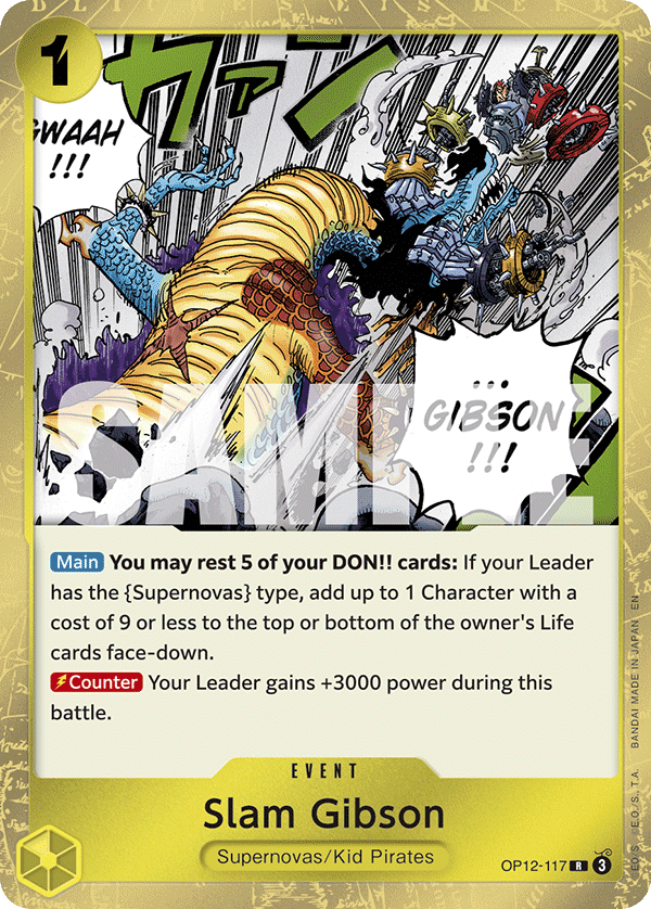 Slam Gibson OP12-117 One Piece TCG