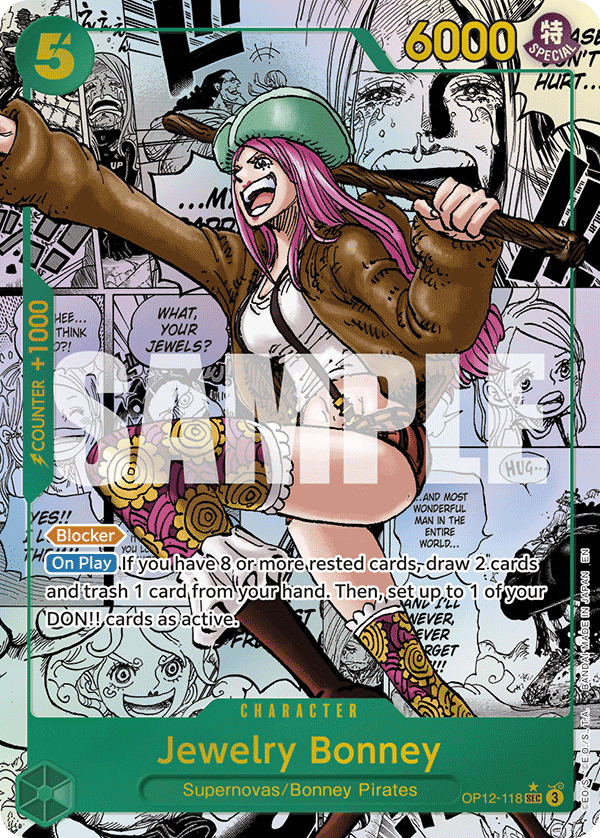 Jewelry Bonney (118) (Manga) OP12-118_p2 One Piece TCG