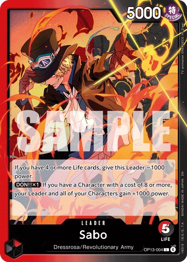 Sabo (004) OP13-004 One Piece TCG