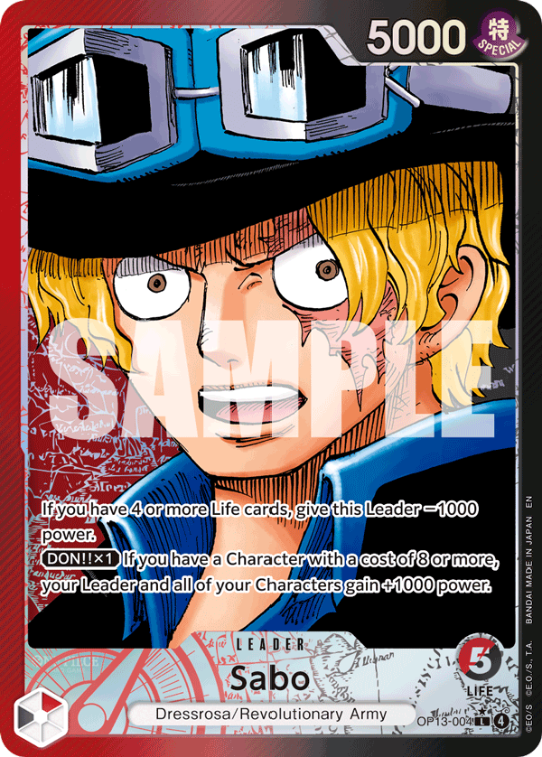Sabo (004) (Alternate Art) OP13-004_p1 One Piece TCG