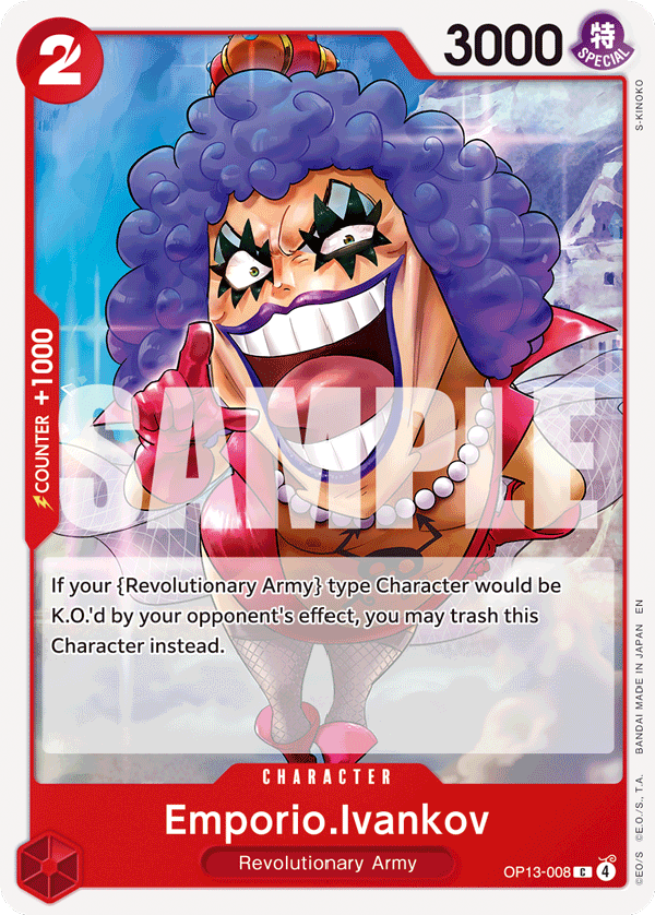 Emporio.Ivankov OP13-008 One Piece TCG