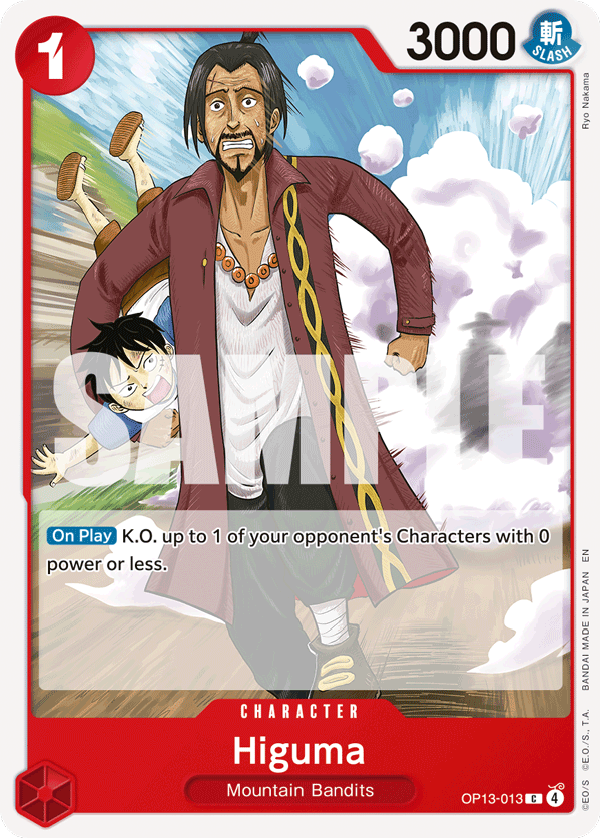 Higuma OP13-013 One Piece TCG