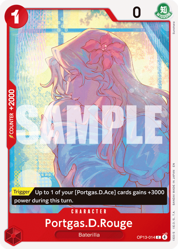 Portgas.D.Rouge OP13-014 One Piece TCG